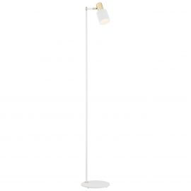 Lampadare - Lampadar / Lampa de podea design minimalist DORIA alb/alama