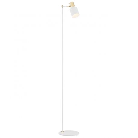 Lampadare - Lampadar / Lampa de podea design minimalist DORIA alb/alama