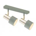 Plafoniera cu 2 spoturi design minimalist DORIA salvie/alama
