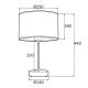 Veioze - Veioza / Lampa de masa moderna design elegant METIS alama/negru