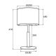 Veioze - Veioza / Lampa de masa moderna design elegant METIS negru/alama