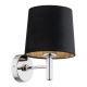 Aplice, corpuri de iluminat pentru pereti - Aplica de perete moderna design elegant BOLZANO negru