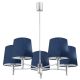 Candelabru modern design elegant BOLZANO 5L bleumarin
