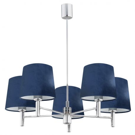 Candelabre, Lustre - Candelabru modern design elegant BOLZANO 5L bleumarin