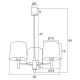 Candelabre, Lustre - Candelabru modern design elegant BOLZANO 3L roz