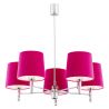 Candelabru modern design elegant BOLZANO 5L roz