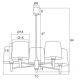 Candelabre, Lustre - Candelabru modern design elegant BOLZANO 5L roz