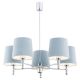 Candelabru modern design elegant BOLZANO 5L albastru