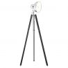 Lampadar LED de podea retro cu trepied lemn negru FOTO NEW