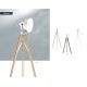 Lampadare - Lampadar LED de podea retro cu trepied lemn negru FOTO NEW