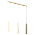 Lustra cu pendule moderna design tubular GOMERA 3 auriu