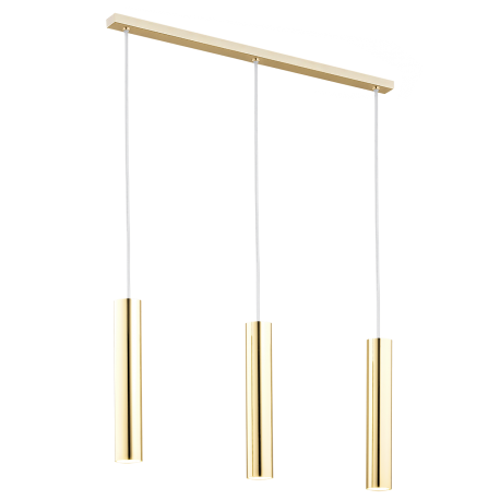 Pendule, Lustre suspendate - Lustra cu pendule moderna design tubular GOMERA 3 auriu