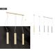 Pendule, Lustre suspendate - Pendul modern design tubular GOMERA crom