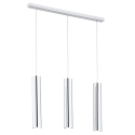 Lustra cu pendule moderna design tubular GOMERA 3 crom