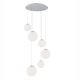 Pendule, Lustre suspendate - Lustra cu pendule design modern OPTICA 6 opal