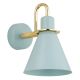 Aplice, corpuri de iluminat pentru pereti - Aplica moderna design retro Beverly albastru/auriu