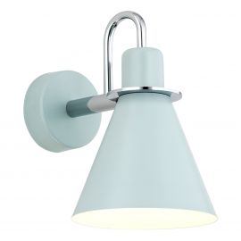 Aplice, corpuri de iluminat pentru pereti - Aplica moderna design retro Beverly albastru/crom