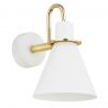 Aplica moderna design retro Beverly alb/auriu