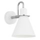 Aplice, corpuri de iluminat pentru pereti - Aplica moderna design retro Beverly alb/crom