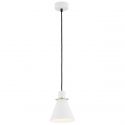 Pendul modern design retro Beverly alb/auriu