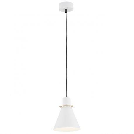 Pendule, Lustre suspendate - Pendul modern design retro Beverly alb/auriu