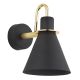 Aplice, corpuri de iluminat pentru pereti - Aplica moderna design retro Beverly negru/auriu