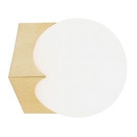 Aplice, corpuri de iluminat pentru pereti - Aplica moderna minimalista AUSTIN auriu/alb