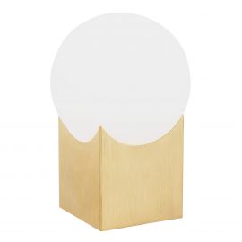 Veioze - Lampa de masa minimalista AUSTIN auriu/alb