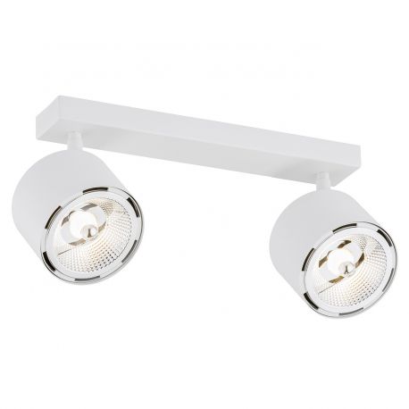 Plafoniere cu spoturi, Spoturi aplicate - Aplica de perete/tavan cu 2 spoturi ajustabile CLEAVLAND alba