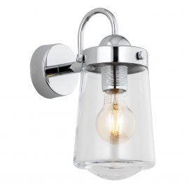 Aplice, corpuri de iluminat pentru pereti - Aplica moderna design elegant PASADENA crom/transparent