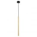 Pendul LED tubular design modern minimalist SICILIA negru/auriu