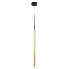 Pendule, Lustre suspendate - Pendul LED tubular design modern minimalist SICILIA negru/auriu