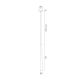 Pendule, Lustre suspendate - Pendul LED tubular design modern minimalist SICILIA negru/auriu