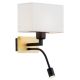 Aplice, corpuri de iluminat pentru pereti - Aplica de perete design elegant BILL II alba