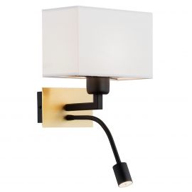 Aplice, corpuri de iluminat pentru pereti - Aplica de perete design elegant BILL II alba