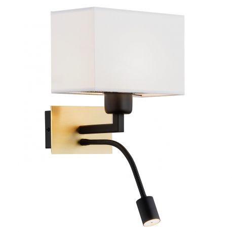 Aplice, corpuri de iluminat pentru pereti - Aplica de perete design elegant BILL II alba