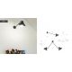 Lustre aplicate - Lustra de tavan reglabila design retro ALTEA 2 alba