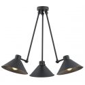Lustra de tavan reglabila design retro ALTEA 3 negru