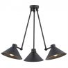 Lustra de tavan reglabila design retro ALTEA 3 negru