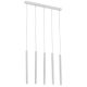 Pendule, Lustre suspendate - Lustra cu Pendule LED tubulare stil minimalist ETNA 5 alba