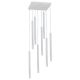 Pendule, Lustre suspendate - Lustra cu Pendule LED tubulare stil minimalist ETNA 8 alba