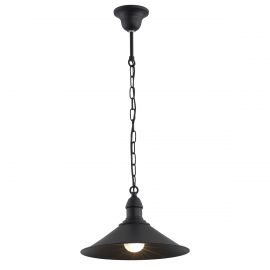 Pendule, Lustre suspendate - Lustra / Pendul metalic stil industial ERBA negru