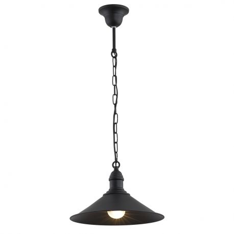 Pendule, Lustre suspendate - Lustra / Pendul metalic stil industial ERBA negru