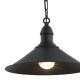 Pendule, Lustre suspendate - Lustra / Pendul metalic stil industial ERBA negru