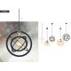 Pendule, Lustre suspendate - Lustra/Pendul design geometric KOPERNIK negru