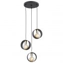 Lustra cu 3 Pendule stil minimalist AMADORA negru