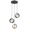 Lustra cu 3 Pendule stil minimalist AMADORA negru