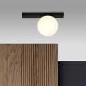 Lustra aplicata design modern minimalist FIT 1 BLACK/OPAL