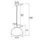 Pendule, Lustre suspendate - Lustra, Pendul design modern TRINI M transparent