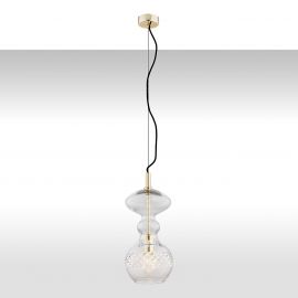 Pendule, Lustre suspendate - Lustra eleganta cu abajur frumos din sticla BILBAO